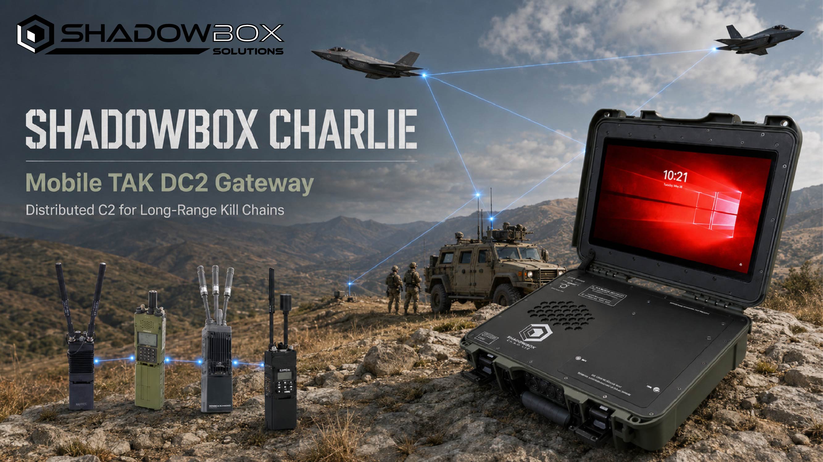 Shadow Box Solutions Introduces the Charlie Mobile TAK DC2 Gateway