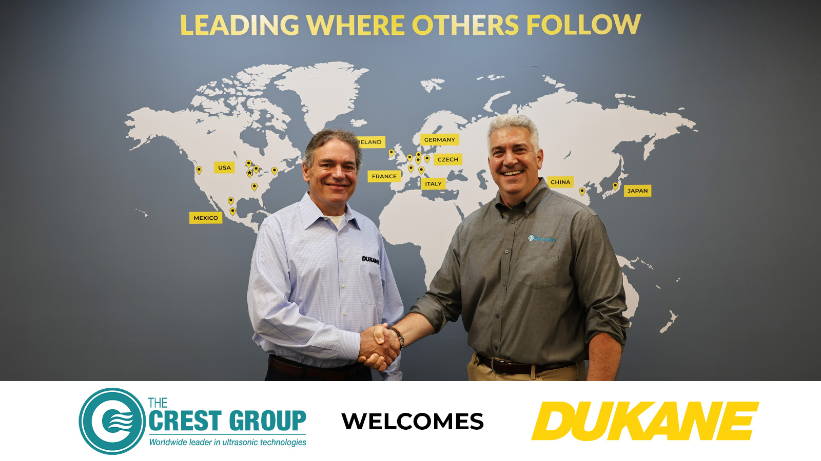 Dukane Joins The Crest Group, Expanding Global Welding, Joining, and Ultrasonic Technology Capabilities