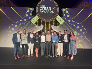 This is a photo of several employees with Cresa.
