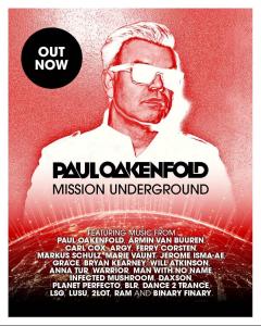Paul Oakenfold Unveils North American 'Mission Underground' Tour 12 Paul Oakenfold, Mission Underground (Perfecto Records) album poster