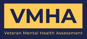 VMHA Logo with veteran mental health assessment written below