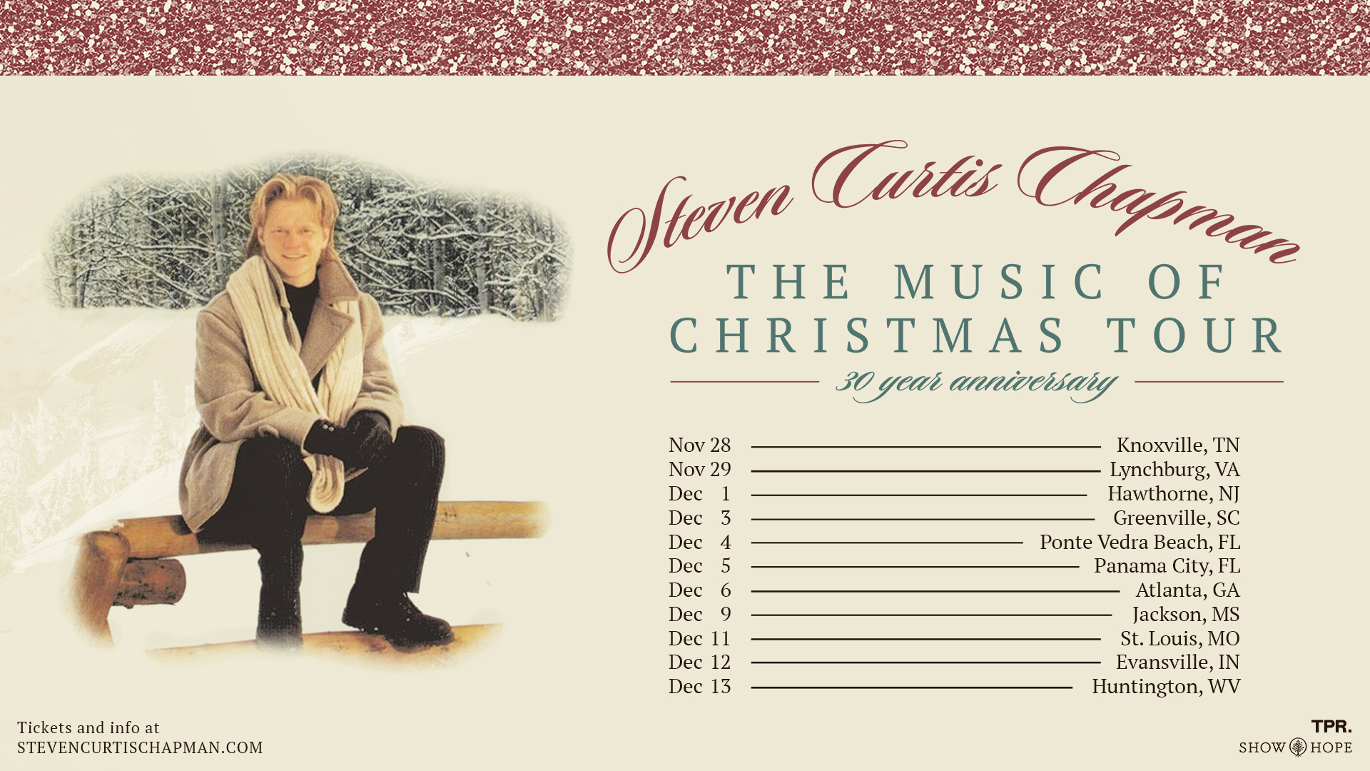 Steven Curtis Chapman to Bring The Music of Christmas Tour Back to 11 Cities in 2026
