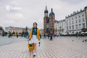 Female tourist in Krakow