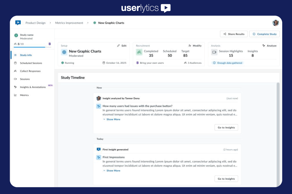 Userlytics Rolls Out Study Pulse and a Wave of AI-Powered Tools, Advancing Its ‘Human in the Loop’ UX Research Platform