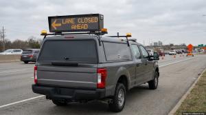 Chipshow Vehicle Mounted VMS On Municipal Service Vehicle