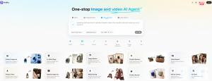 PixPix AI creative workspace showing image generation, video generation, video editing and video enhancement tools.