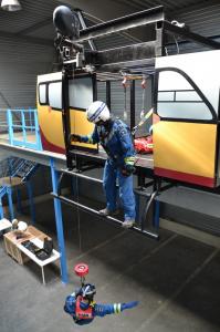 P1AR instructors completing training with the hoist procedural tower