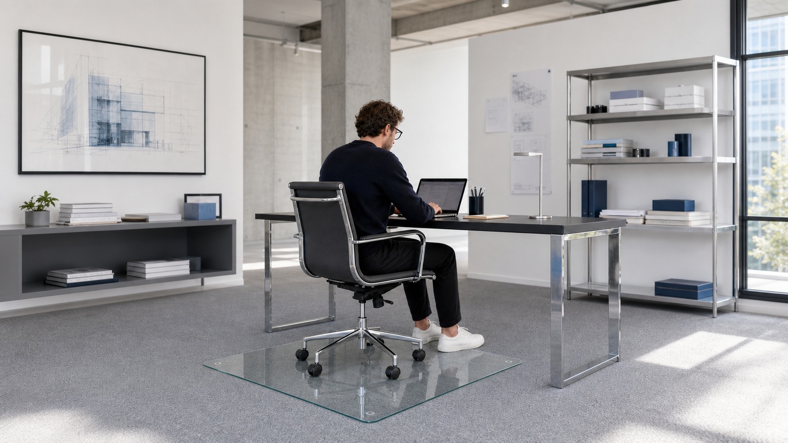 TheGlassMat.com Launches Premium Tempered Glass Chair Mats