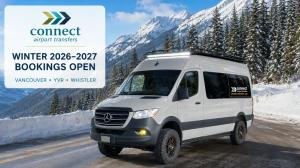 Connect Airport Transfers has opened early bookings for its Vancouver to Whistler private transfer service for the 2026-2027 winter season and added another AWD van to its fleet Connect Airport Transfers opens Winter 2026-2027 bookings for private AWD and 4x4 Mercedes-Benz Sprinter transfers between Vancouver, YVR and Whistler.