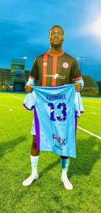Ishmael Coulibaly in OSNER'S FC third 2026 Kit