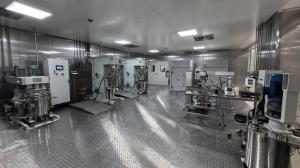 Battery slurry mixing system in battery production line