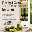 Kuvings AUTO10S Crowned 'Best Overall' in Homes & Gardens’ '6 Best Cold-Press Juicers for 2026'