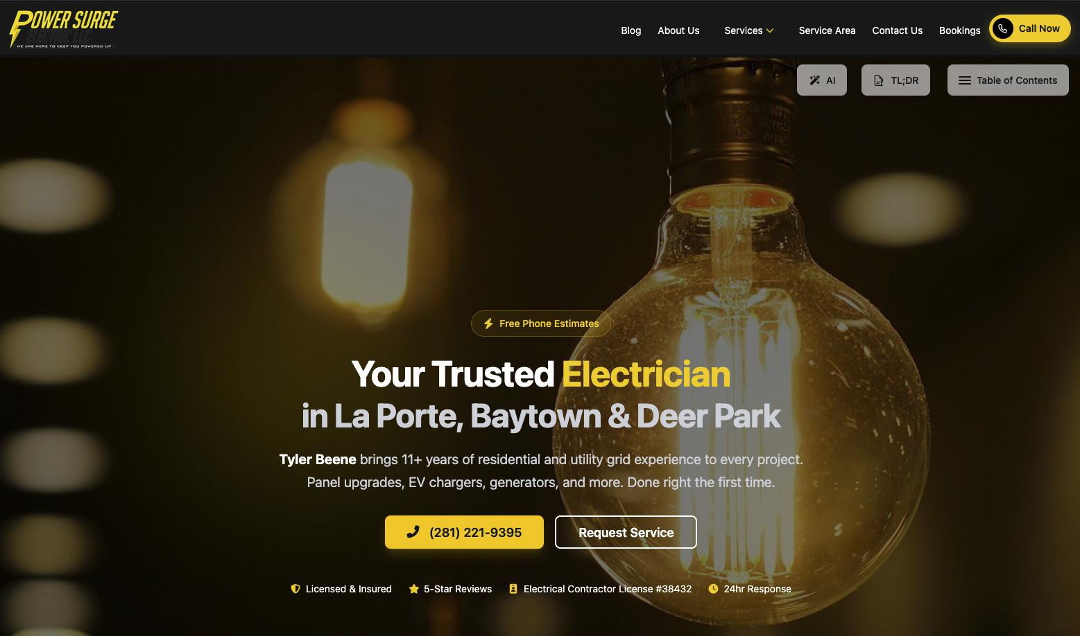 La Porte Master Electrician Brings Utility Grid Experience to Home Electrical Work