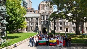 Group photo of participants at the 9th Leadership Camp for International Education