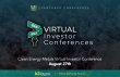 Clean Energy Metals Companies Present at the August 27 Virtual Investor Conference