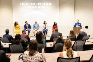 “Powering the AI Edge” examined how power, telecommunications, water, policy, and community trust shape AI infrastructure deployment (SFLCT’s Chairman of the Board opening the discussion, far right)