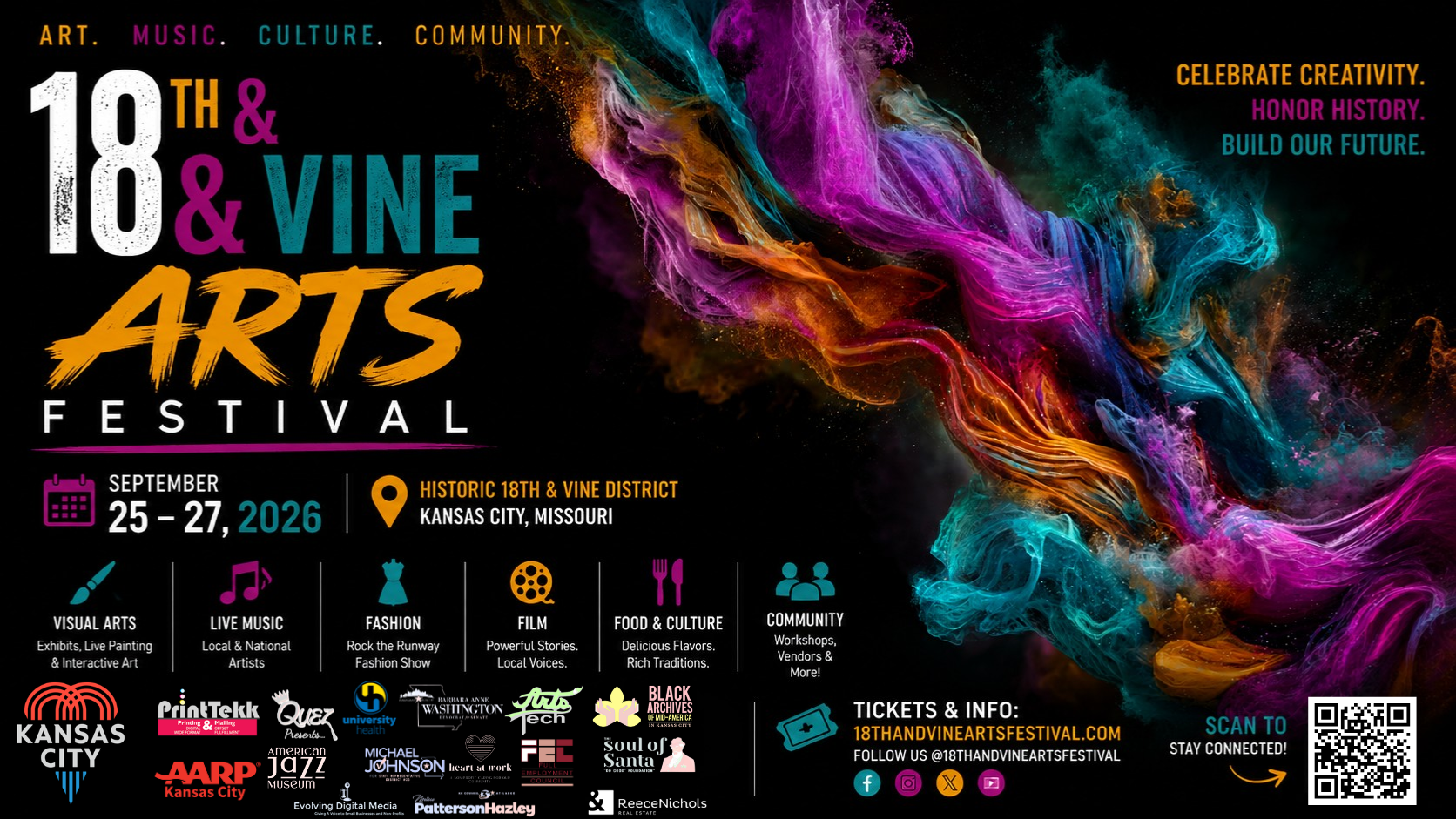 2026 18th & Vine Arts Festival Returns Sept. 25–27 With 100+ Artists