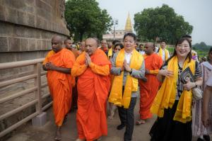 The delegation visited Sarnath, a UNESCO World Heritage Site associated with Lord Buddha