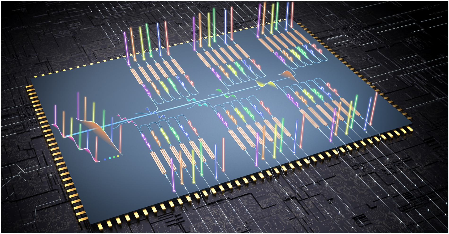 A 36 × 240 Gbps hybrid mode/wavelength division multiplexing transmitter using lithium niobate on insulator