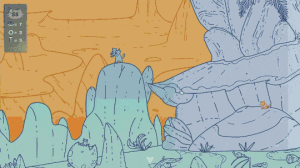 A Gif image of several locations of the game and several cats being found