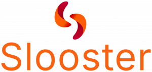 Slooster transparent logo in orange