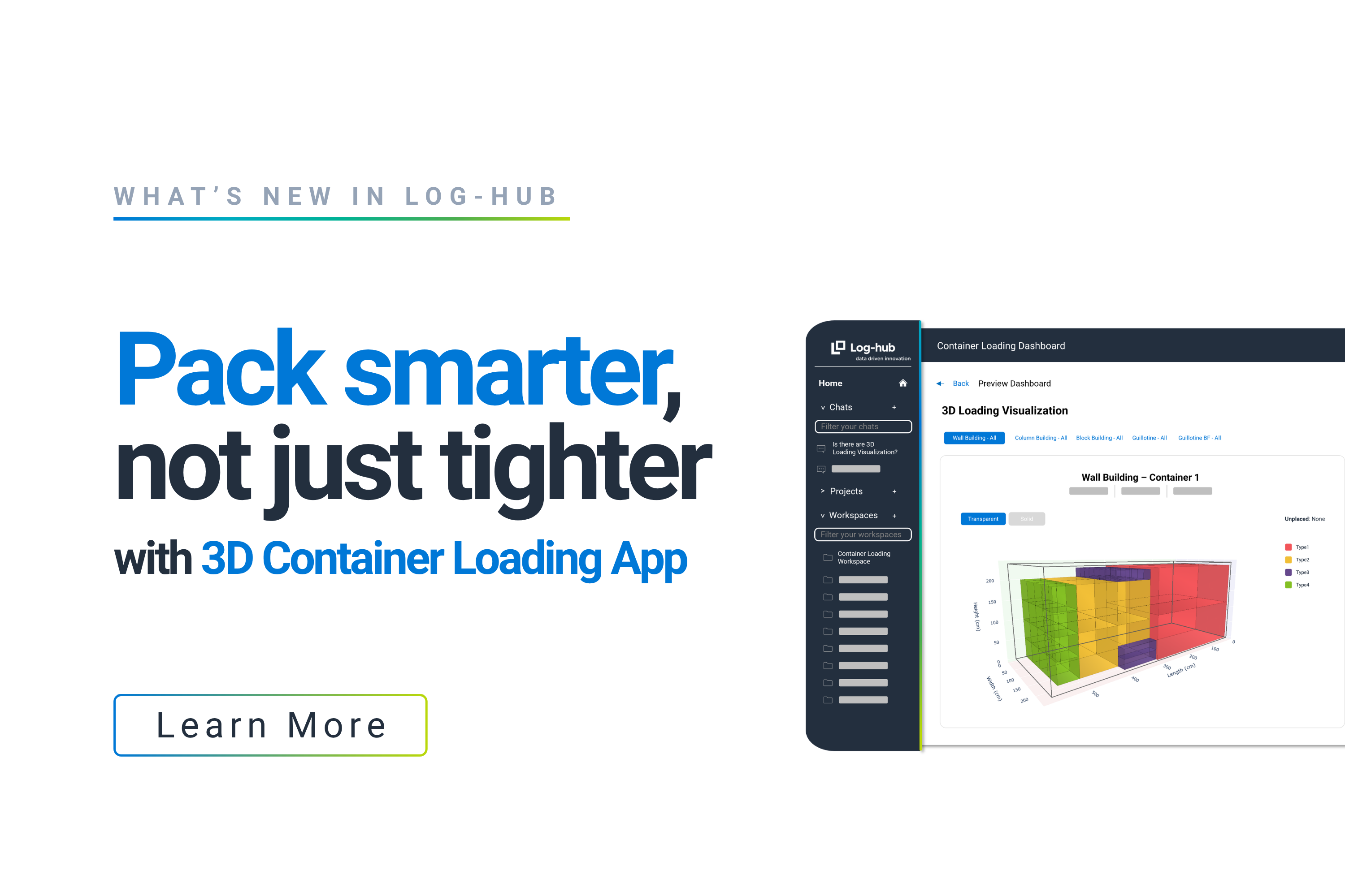 Log-hub Launches 3D Container Loading App to Cut Containers and Costs Through Real-World Load Planning