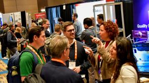 AMUG members conversing during the AMUGexpo