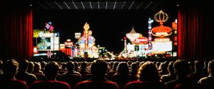 Depiction of audience watching Stories from Las Vegas at the 2027 Las Vegas Film Festival