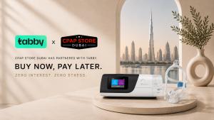 CPAP Store® Dubai, an online and in-store provider of sleep apnea equipment, respiratory care products and sleep wellness solutions, has partnered with Tabby to offer flexible Buy Now, Pay Later options for eligible purchases made through CPAPStoreDubai CPAP Store Dubai & Tabby