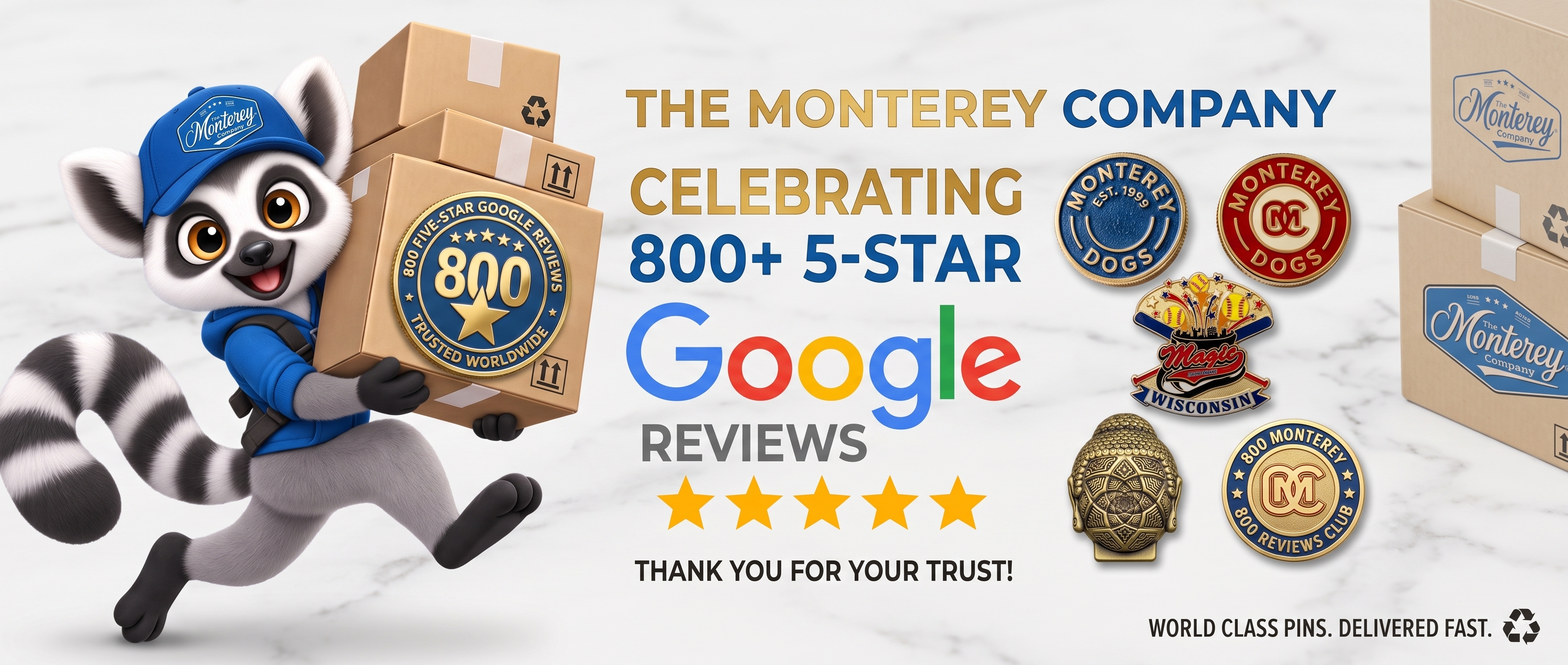 The Monterey Company Surpasses 800 Google Reviews With a 5.0 Rating