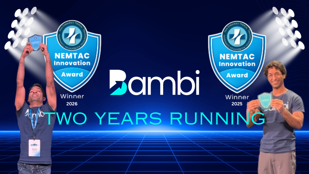 NEMT Software Company Bambi Wins NEMTAC Innovation Award for Second Consecutive Year