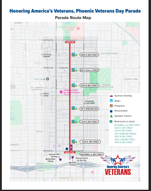 Honoring America’s Veterans, Phoenix Veterans Day Parade Marks 30 Years of Honor with New Route, America 250 Theme