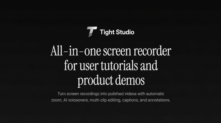 Tight Studio Combines Polished Screen Recording and AI Voice in One Mac App