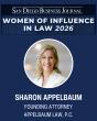 Sharon Appelbaum Named 2026 San Diego Business Journal Woman of Influence in Law