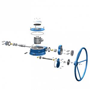 STARD GEARS SGJ Valve Gearbox Exploded View For Nuclear Procurement Review
