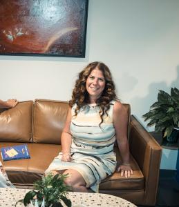 Rachel J. Lithgow at Book Report.  Photo Courtesy of Stefano Giovannini