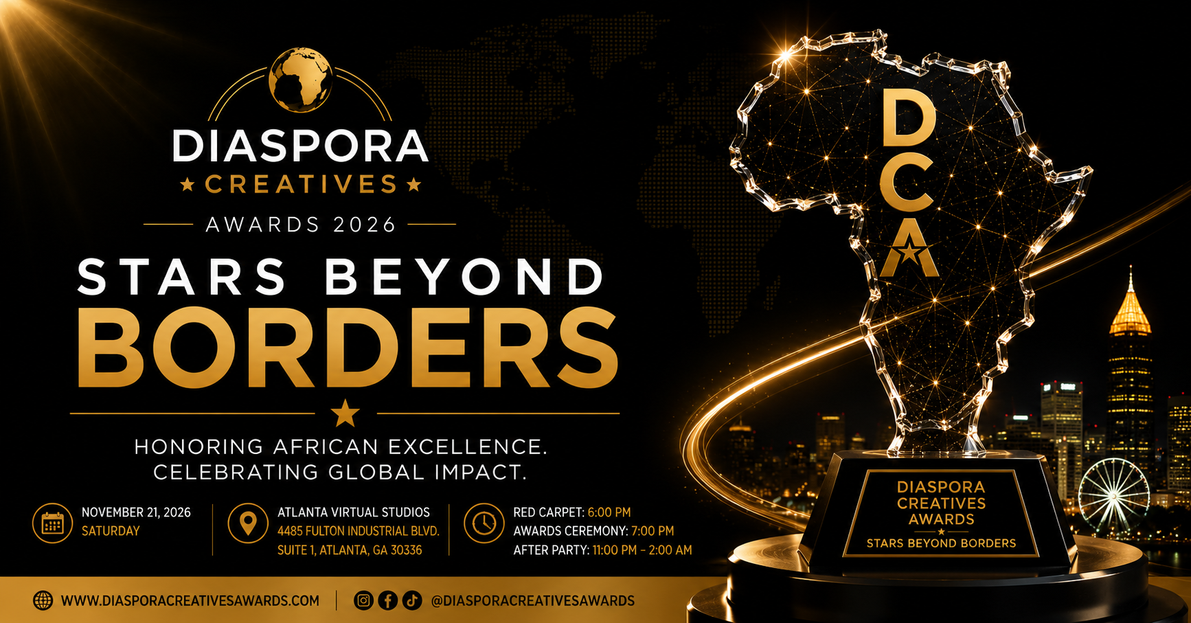 Diaspora Creatives Awards Announces Inaugural 2026 Ceremony in Atlanta