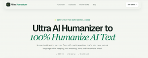 UltraHumanizer has announced the launch of its free AI humanizer, an online writing tool designed to help users refine AI-generated and AI-assisted text into clearer, more natural, and more readable language homepage