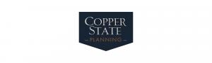 Official logo for Copper State Planning featuring the firm name in white on a dark blue background.