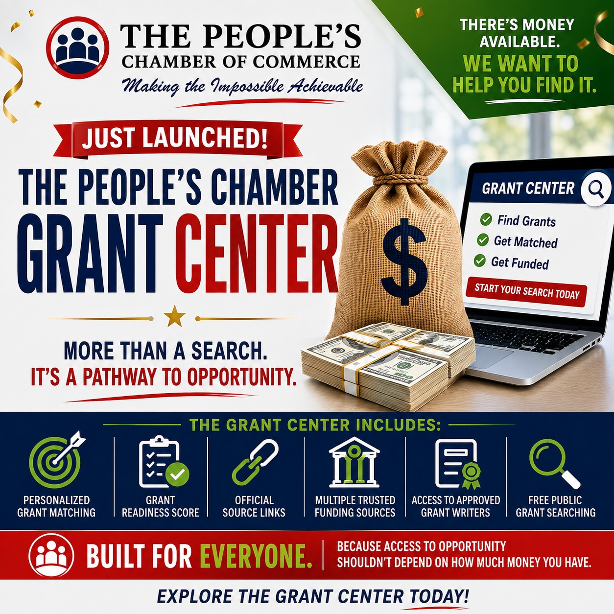 Free Access to Grant Opportunities for Local Businesses & Entrepreneurs: The People’s Chamber Launches New Grant Center