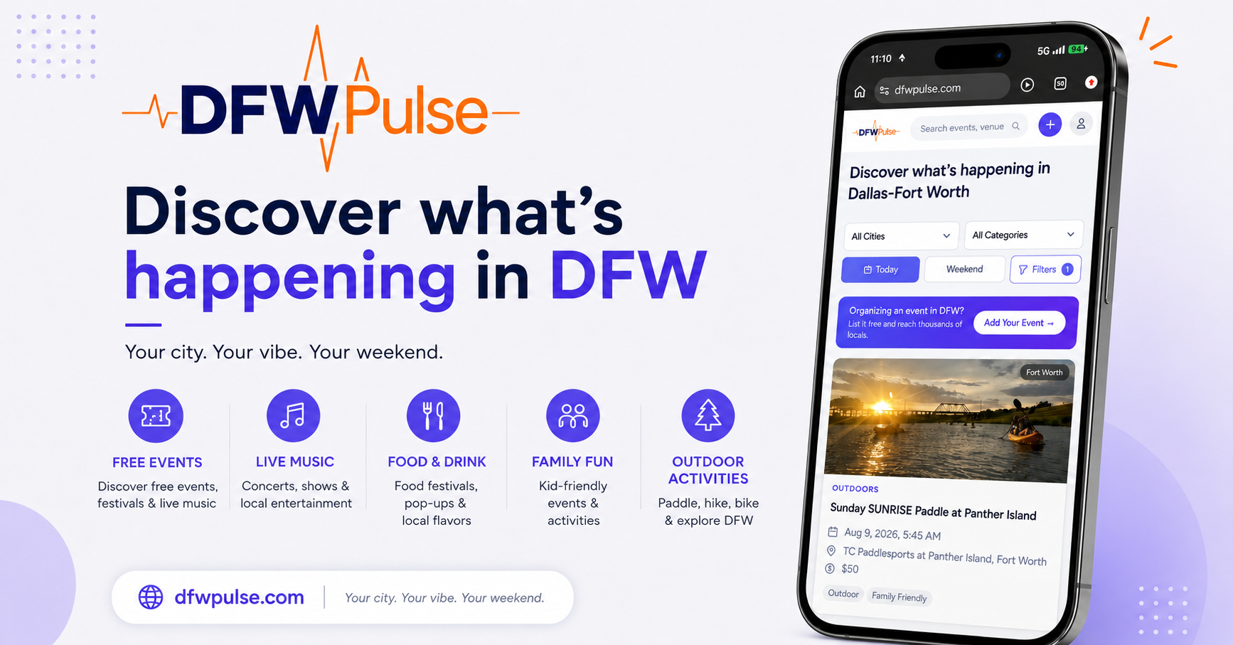 DFW Pulse Helps North Texans Discover Events Across 30+ DFW Cities