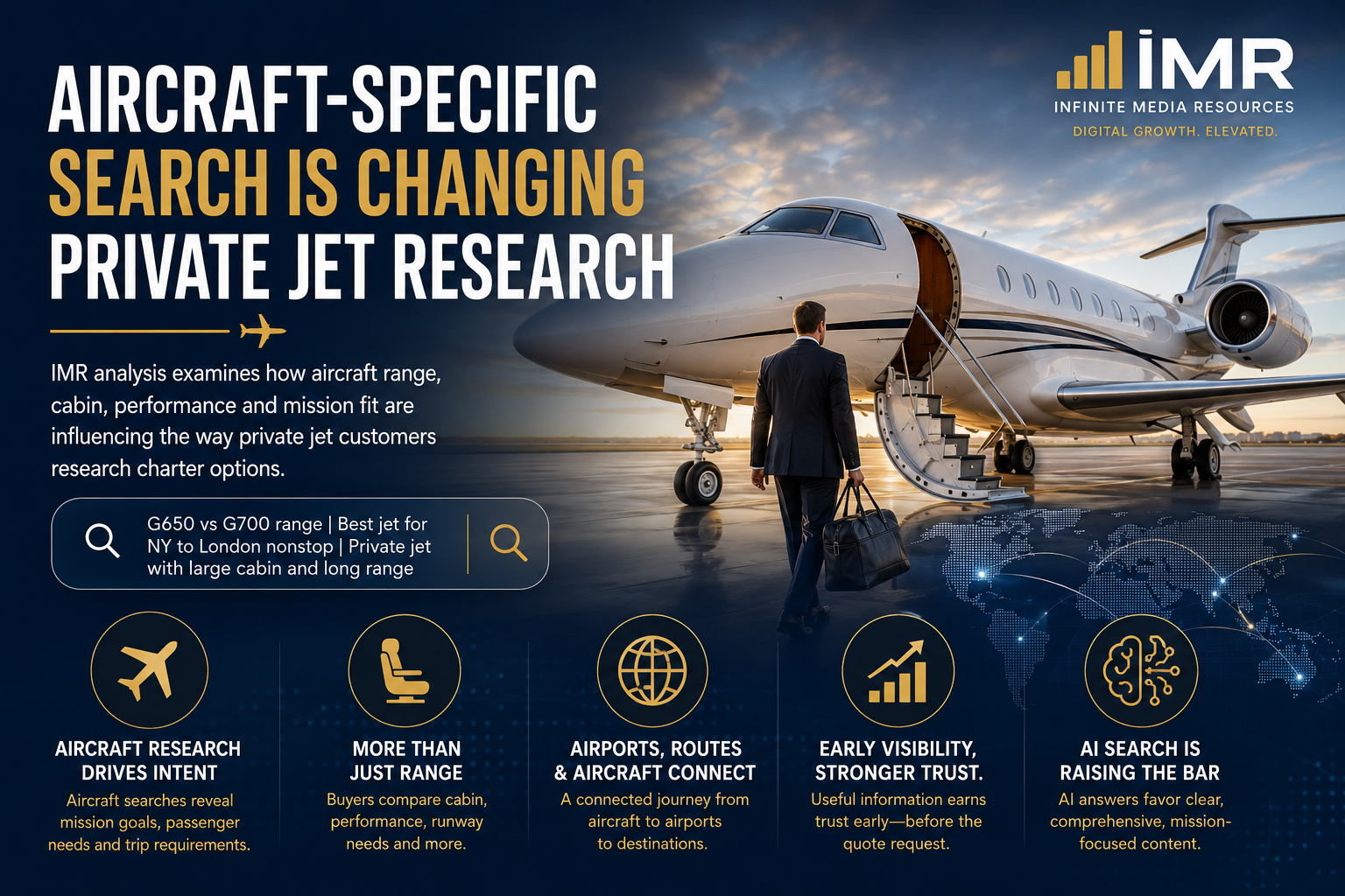 Infinite Media Resources Analysis Examines How Aircraft-Specific Search Is Changing Private Jet Research