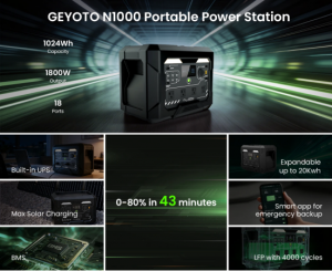 GEYOTO N1000 Portable Power Stations