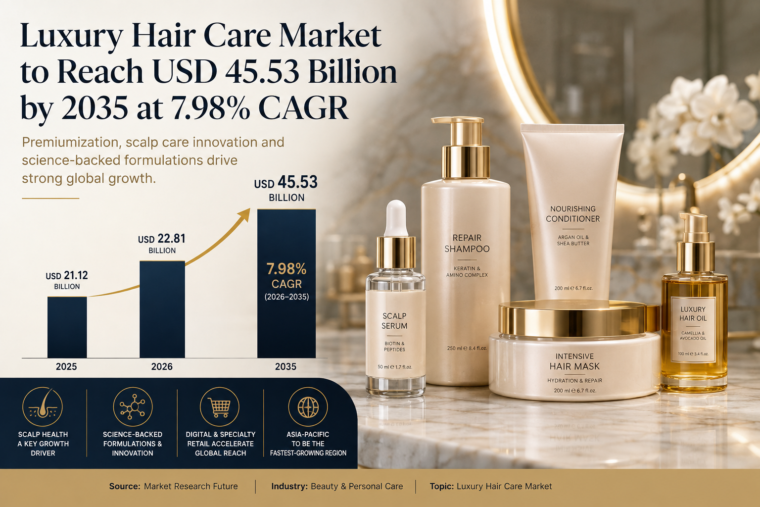 Luxury Hair Care Market Poised for Strong Growth as Premium Beauty Demand Accelerates