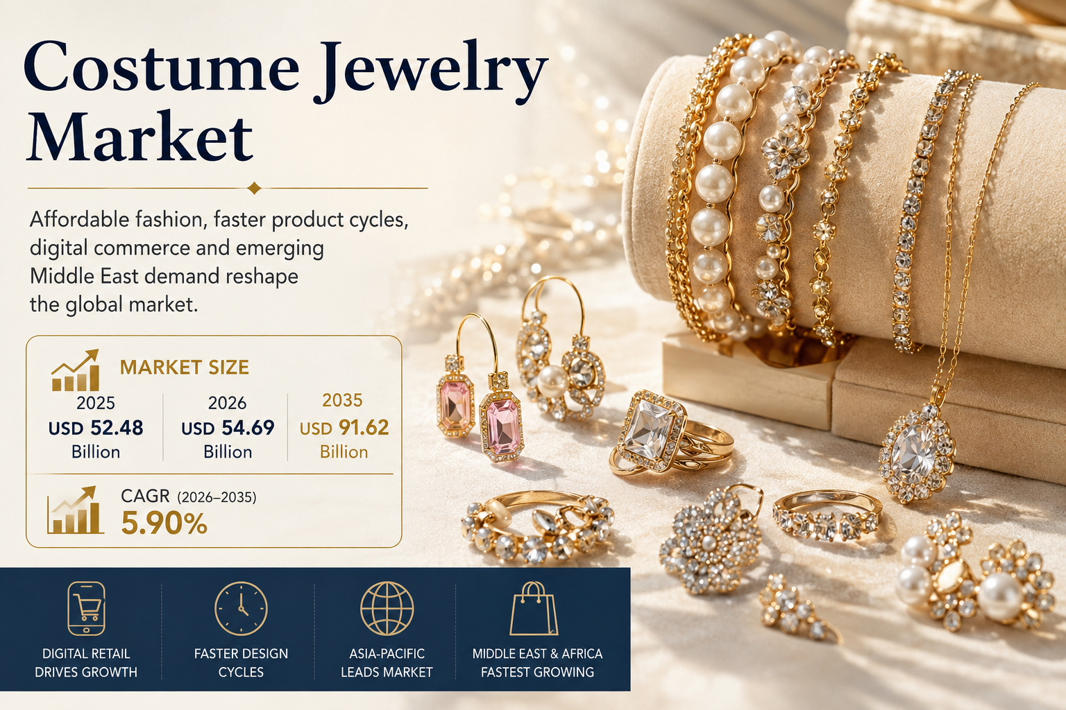 Costume Jewelry Market Poised for Strong Growth as Fast Fashion Meets Digital Retail