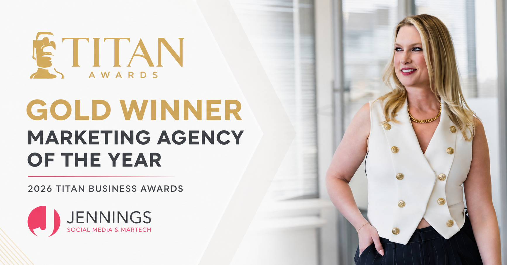 JSMM Wins Gold Marketing Agency of the Year in 2026 TITAN Business Awards