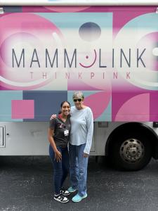 Amanda Durrett, FNP-BC, at the 2025 MammoLink Mobile Mammography event
