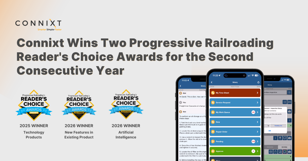 Connixt Wins Two Progressive Railroading Reader’s Choice Awards for the Second Consecutive Year