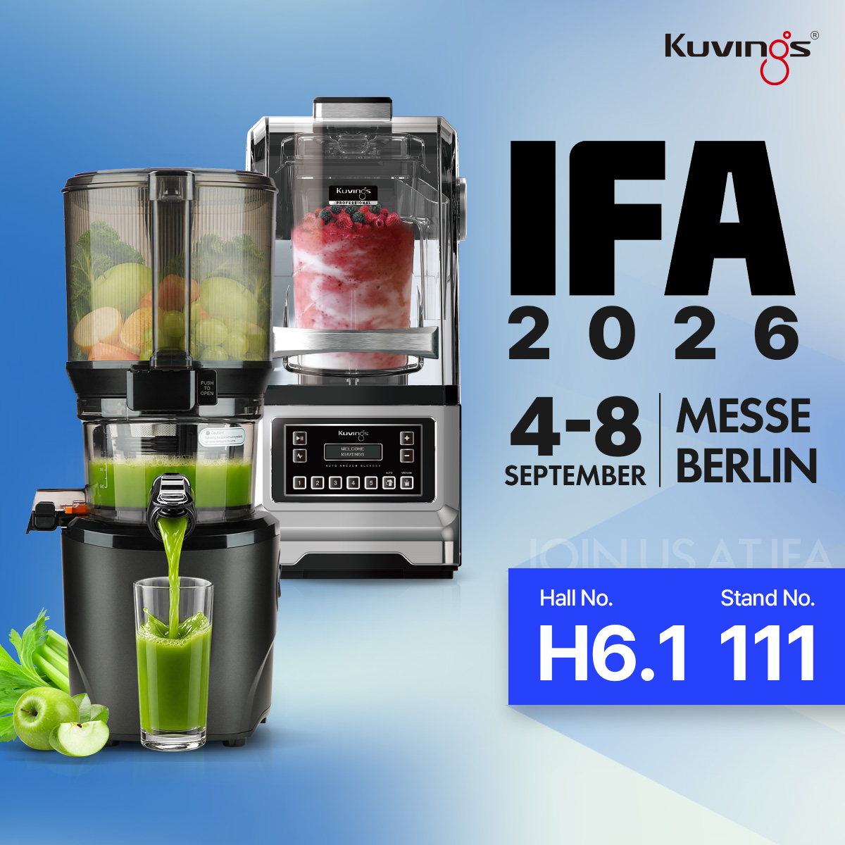 Kuvings Showcases the Future of Convenient Juicing at IFA 2026