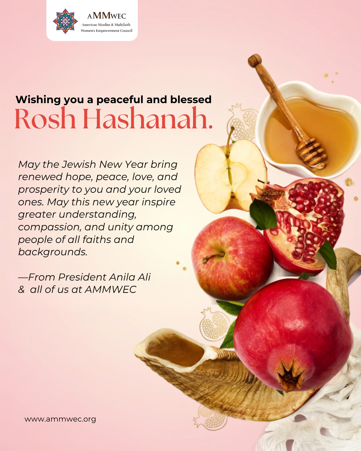 AMMWEC National Coalition Against Antisemitism & Hate Extends Rosh Hashanah Greetings to Jewish Communities